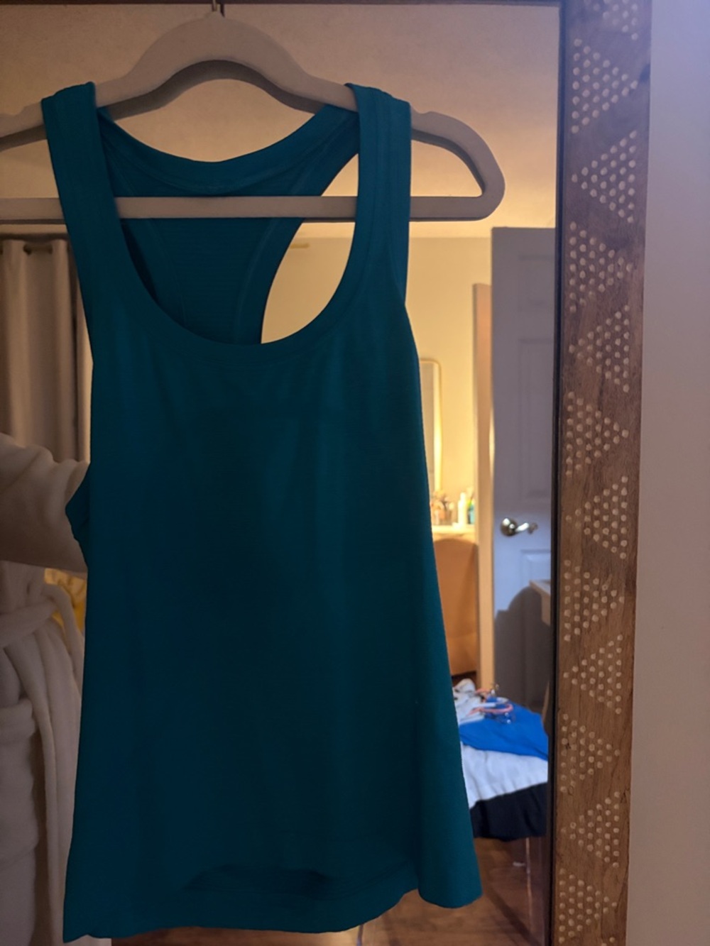 Lululemon Race Length Tank: Size: 0, Color: teal (discontinued color)